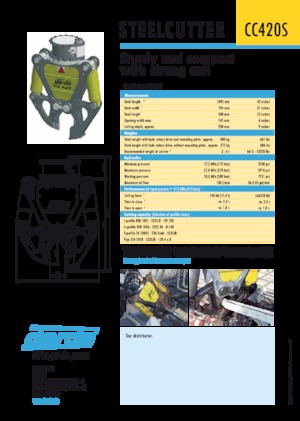 Clești/dispozitive/echipamente de tăiat metale/fier vechi Darda CC420 S