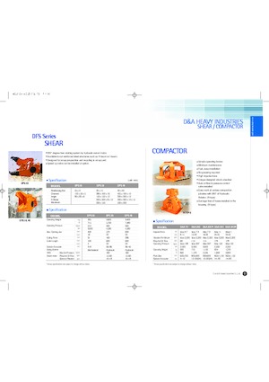 Clești/dispozitive/echipamente de tăiat metale/fier vechi D & A DFS 40