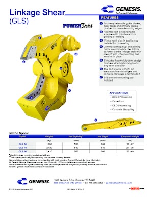 Clești/dispozitive/echipamente de tăiat metale/fier vechi Genesis GLS 90