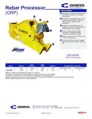 Clești/dispozitive/echipamente de tăiat metale/fier vechi Genesis GRP 480