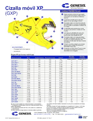 Clești/dispozitive/echipamente de tăiat metale/fier vechi Genesis GXP 700R