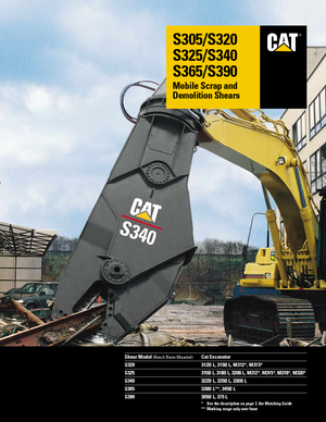 Clești/dispozitive/echipamente de tăiat metale/fier vechi Caterpillar S340B