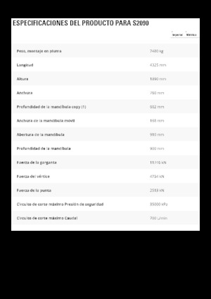 Clești/dispozitive/echipamente de tăiat metale/fier vechi Caterpillar S2090