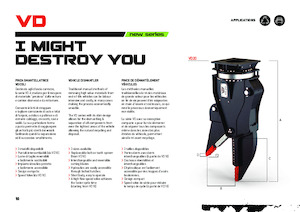 Clești/dispozitive/echipamente de tăiat metale/fier vechi VTN VD10 