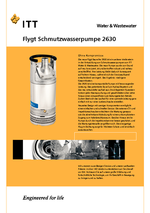 Pompe de canalizare Flygt-Pumpen 2630 LR 251