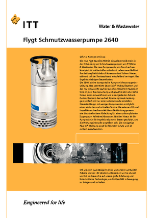 Pompe de canalizare Flygt-Pumpen 2640 LR 251