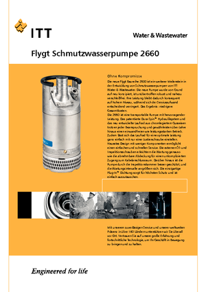 Pompe de canalizare Flygt-Pumpen 2660 LR 251
