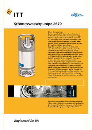 Pompe de canalizare Flygt-Pumpen 2670 LR 251