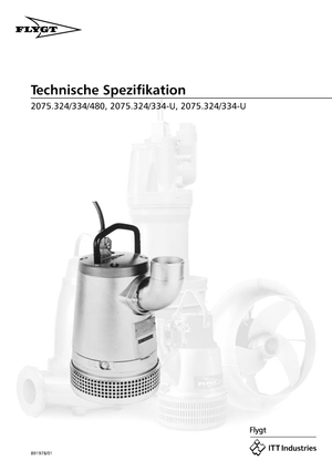 Pompe de canalizare Flygt-Pumpen BIBO 2075 LR 271