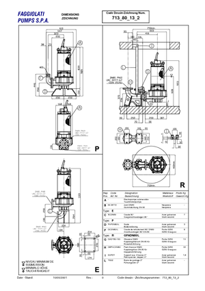 Pompe de canalizare Faggiolati G 213 R1M2-M40AAS