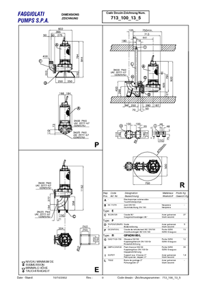 Pompe de canalizare Faggiolati G 213 R3C4-P40AA2