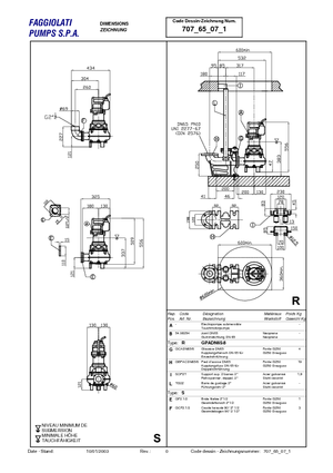 Pompe de canalizare Faggiolati G 271 T1M1-L40AA1