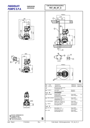 Pompe de canalizare Faggiolati G 271 T6D1-J6AA0