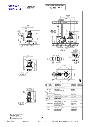 Pompe de canalizare Faggiolati G 410 R1M1-P78AA2