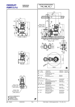 Pompe de canalizare Faggiolati G 410 R1M1-P90AA2