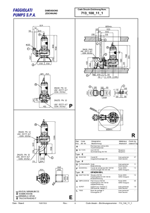 Pompe de canalizare Faggiolati G 411 R2C1-P60AA2