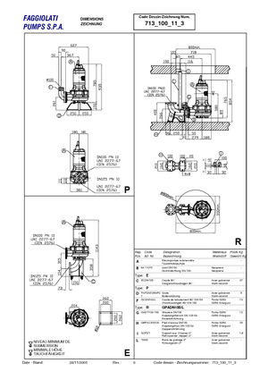 Pompe de canalizare Faggiolati G 411 R6V1-P90AA2