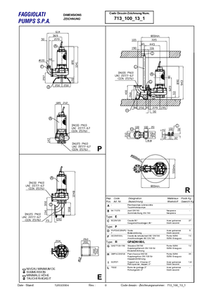 Pompe de canalizare Faggiolati G 413 R1M2-P90AA2