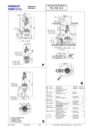 Pompe de canalizare Faggiolati G 418 R2C5-S100AA2