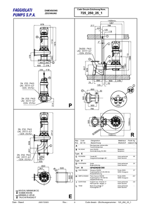 Pompe de canalizare Faggiolati G 425 R2C4-V105AA2