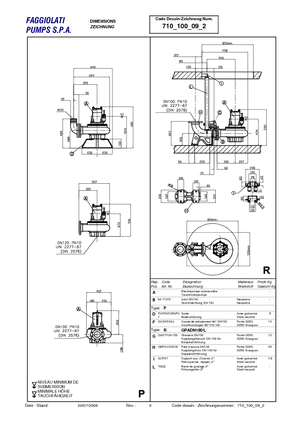 Pompe de canalizare Faggiolati G 609 T2C1-P80AA0