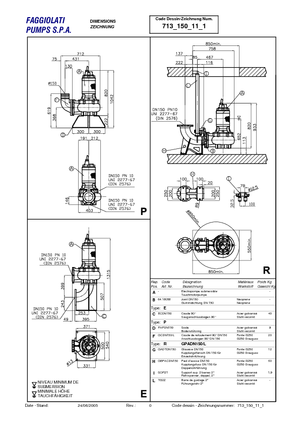 Pompe de canalizare Faggiolati G 611 R2C3-S80AA2