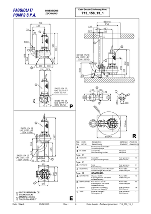 Pompe de canalizare Faggiolati G 613 R2C2-S80AA2