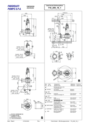 Pompe de canalizare Faggiolati G 618 R3C3-V105AA2
