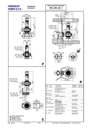 Pompe de canalizare Faggiolati G820 R4C3-W140AA2