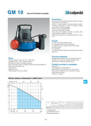 Pompe de canalizare Calpeda GM 10 QM