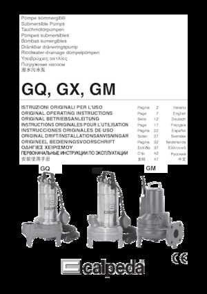 Pompe de canalizare Calpeda GXC 40-10