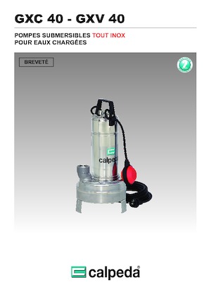 Pompe de canalizare Calpeda GXC 40-13