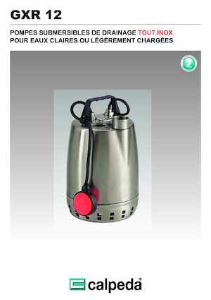 Pompe de canalizare Calpeda GXR 12-18