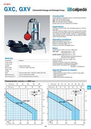 Pompe de canalizare Calpeda GXC 40 A