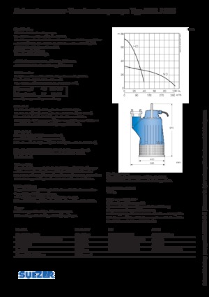 Pompe de canalizare Sulzer J 205 HD