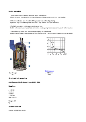 Pompe de canalizare ABS-Pumpen J 405 HD