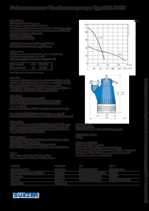 Pompe de canalizare Sulzer J 405 ND
