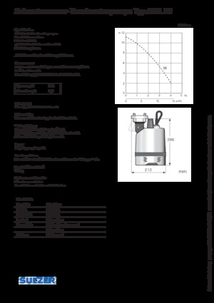 Pompe de canalizare Sulzer J 5 W