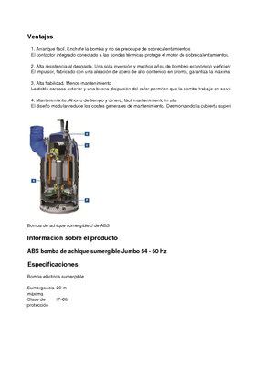 Pompe de canalizare ABS-Pumpen J 54 LD direkt