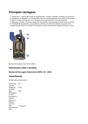 Pompe de canalizare ABS-Pumpen J 54 LD direkt