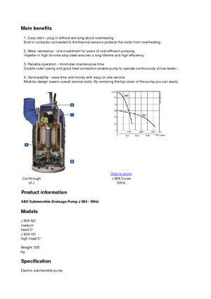 Pompe de canalizare ABS-Pumpen J 604 HD