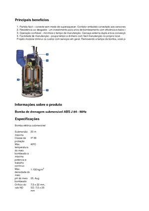 Pompe de canalizare ABS-Pumpen J 84 LD direkt