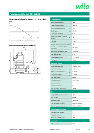 Pompe de canalizare WILO-EMU Pumpen KS 5Ex DMS