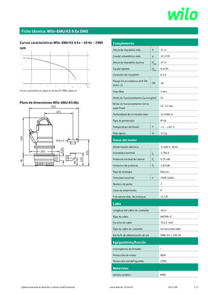Pompe de canalizare WILO-EMU Pumpen KS 6Ex DMS