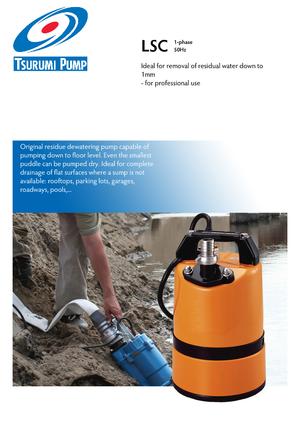 Pompe de canalizare Tsurumi-Pumpen LSC1.4S2