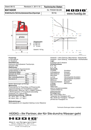 Pompe de canalizare Grindex Matador N