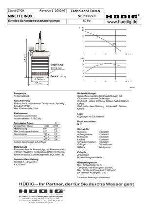 Pompe de canalizare Grindex Minette D Inox