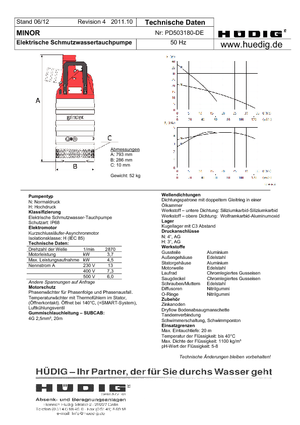 Pompe de canalizare Grindex Minor H