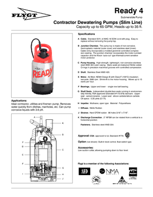 Pompe de canalizare Flygt-Pumpen Ready 4