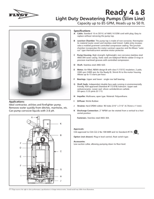 Pompe de canalizare Flygt-Pumpen Ready 8